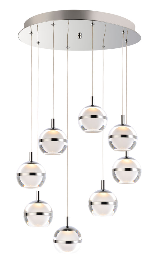 Swank 8-Light LED Pendant