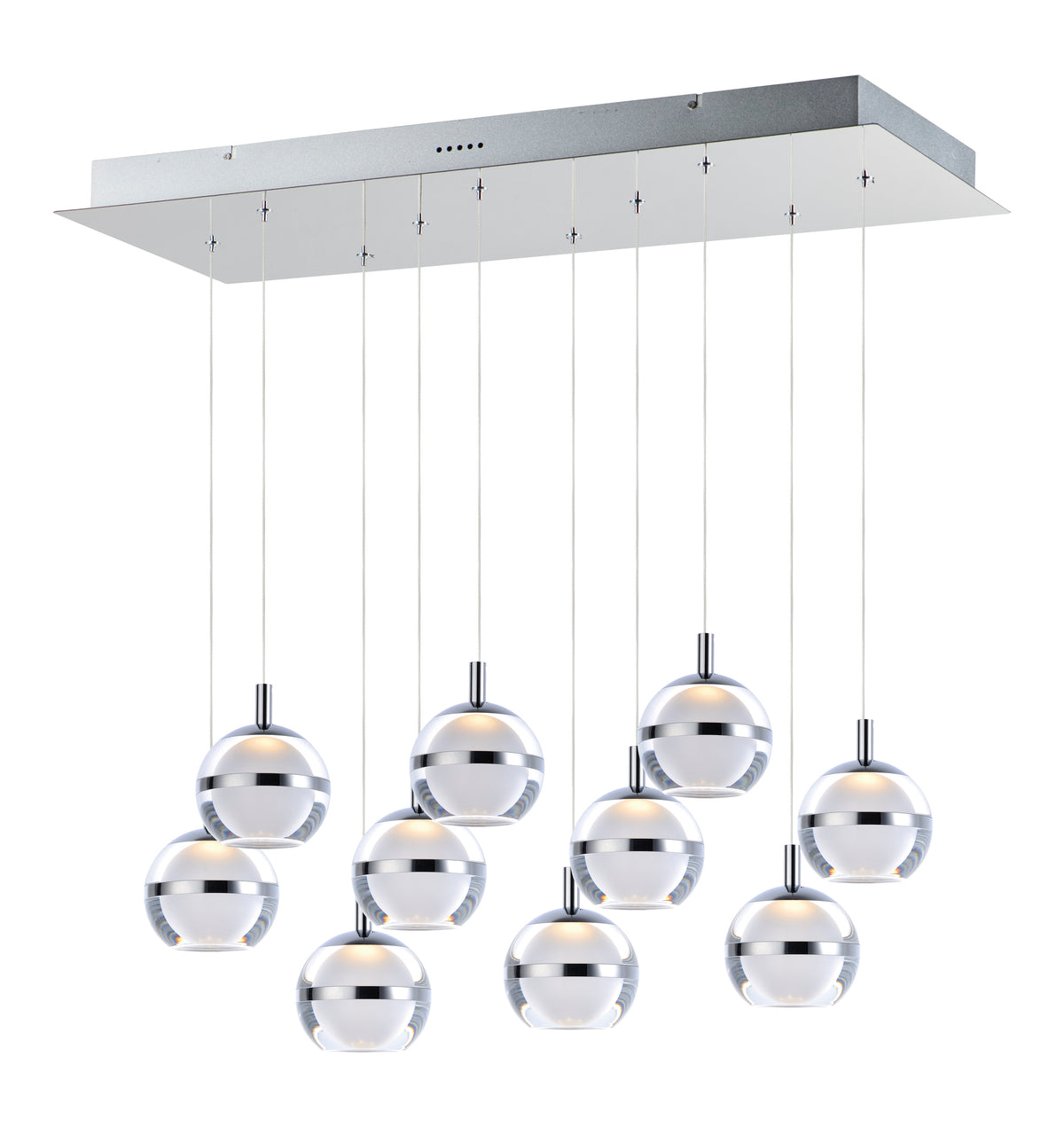 Swank LED 10-Light Linear Pendant