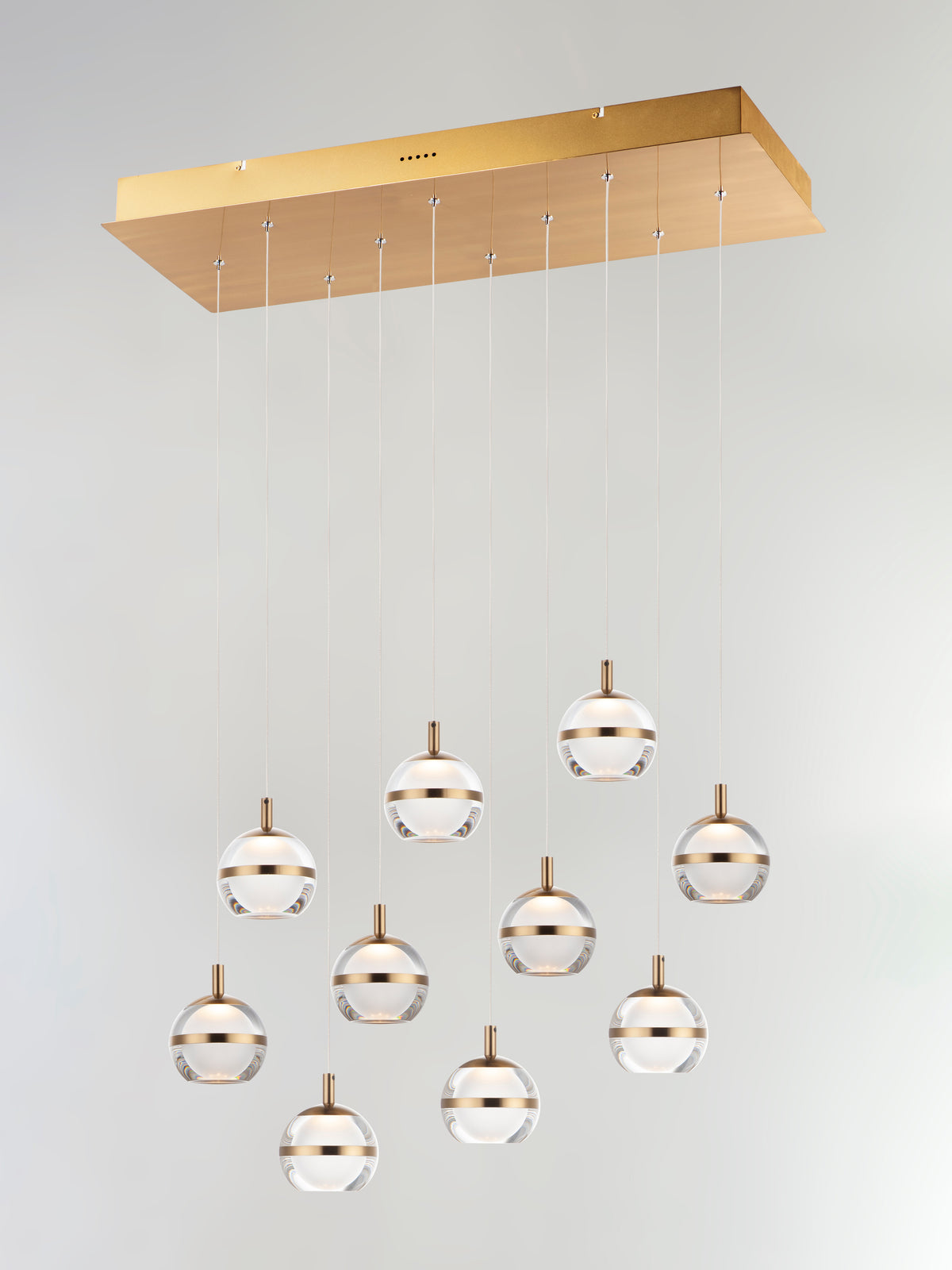 Swank LED 10-Light Linear Pendant