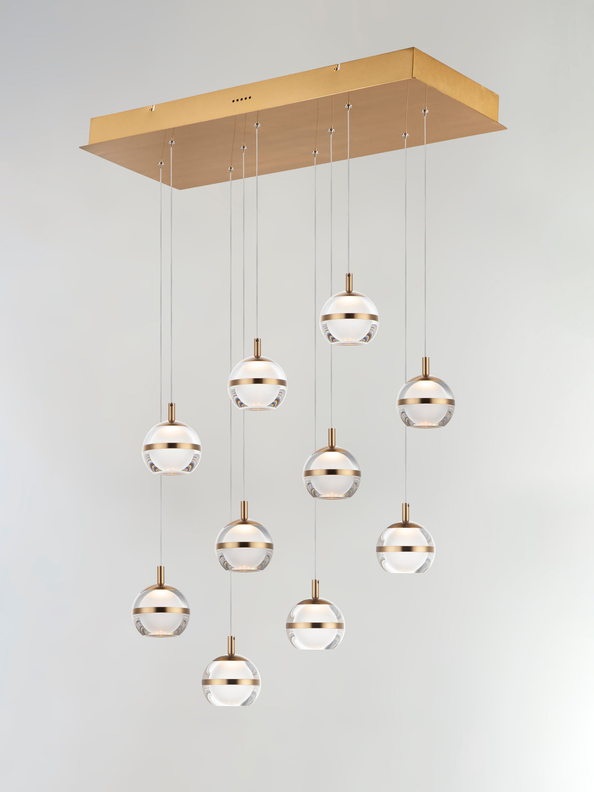 Swank LED 10-Light Linear Pendant