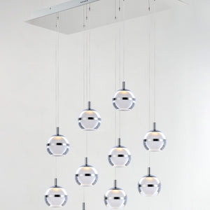 Swank LED 10-Light Linear Pendant