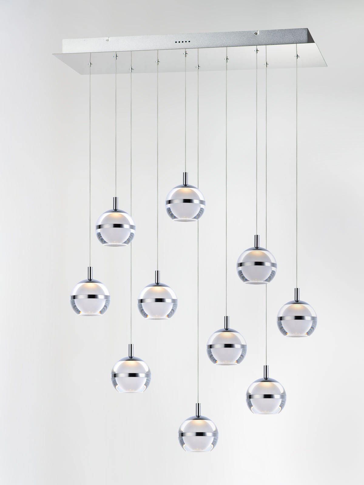 Swank LED 10-Light Linear Pendant