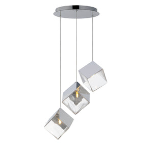Ice Cube 3-Light LED Pendant
