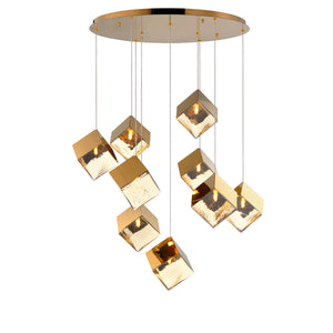 Ice Cube 9-Light LED Pendant