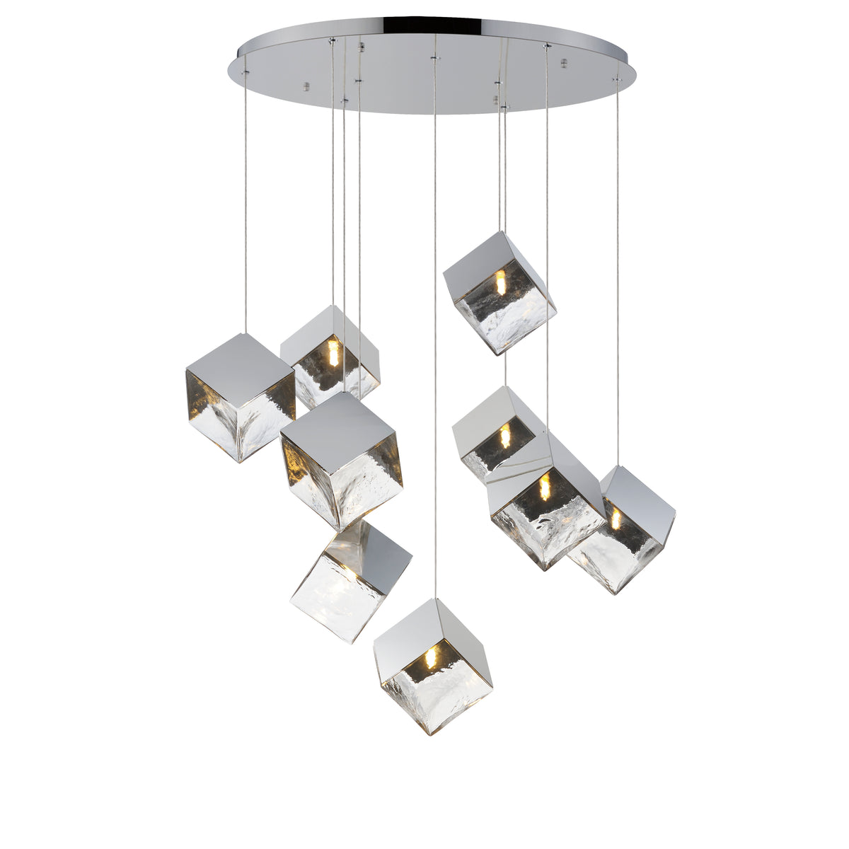 Ice Cube 9-Light LED Pendant