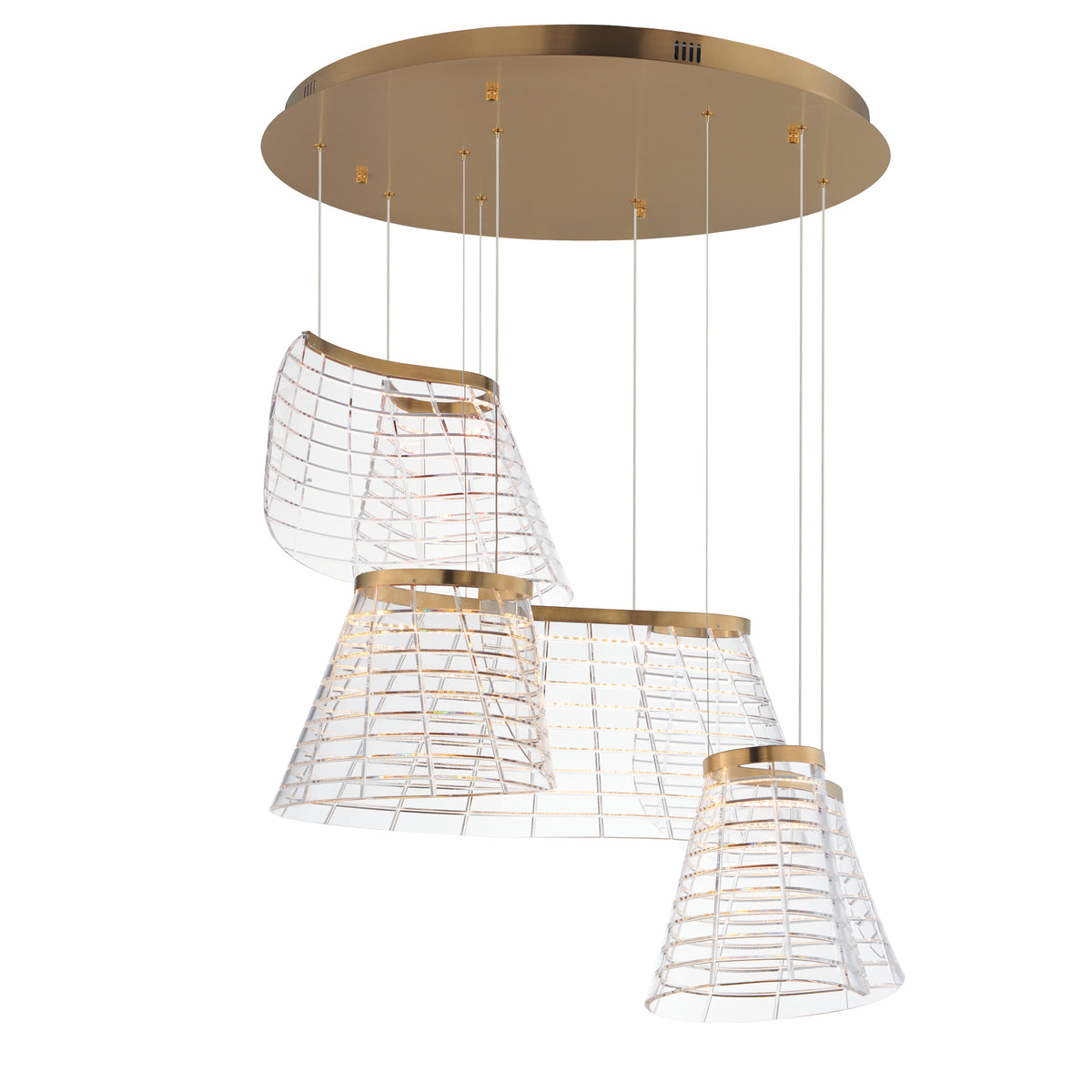 Tartan 3-Light LED Pendant