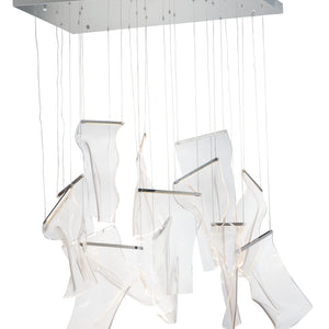 Rinkle 13-Light Rectalinear LED Pendant