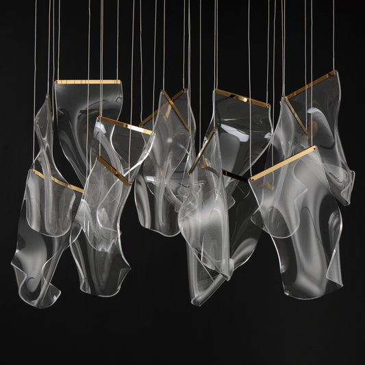 Rinkle 13-Light Rectalinear LED Pendant