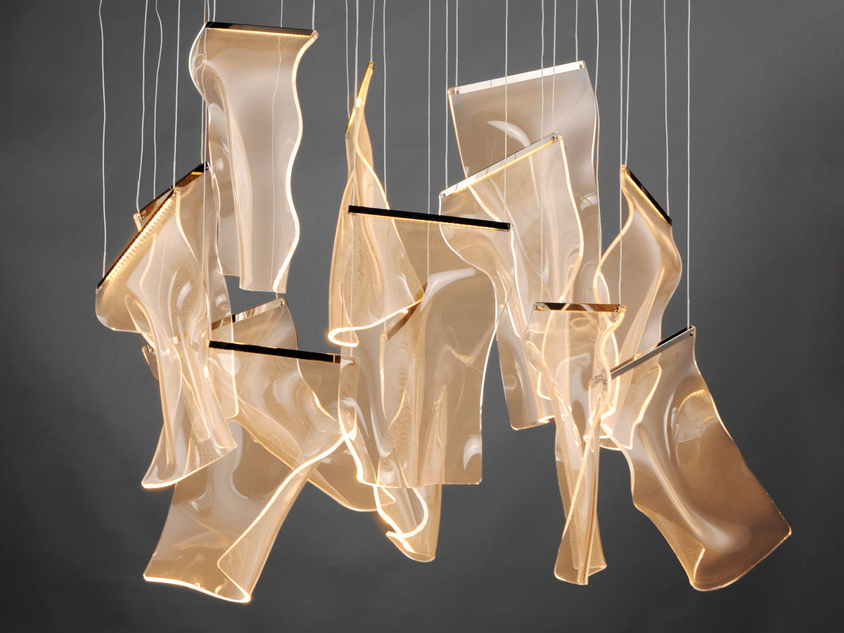 Rinkle 13-Light Rectalinear LED Pendant