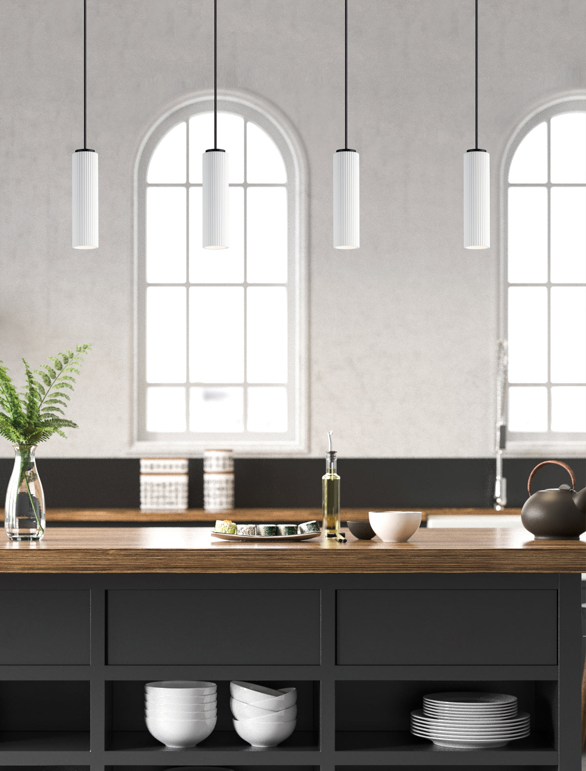 Pleat LED Plaster Pendant