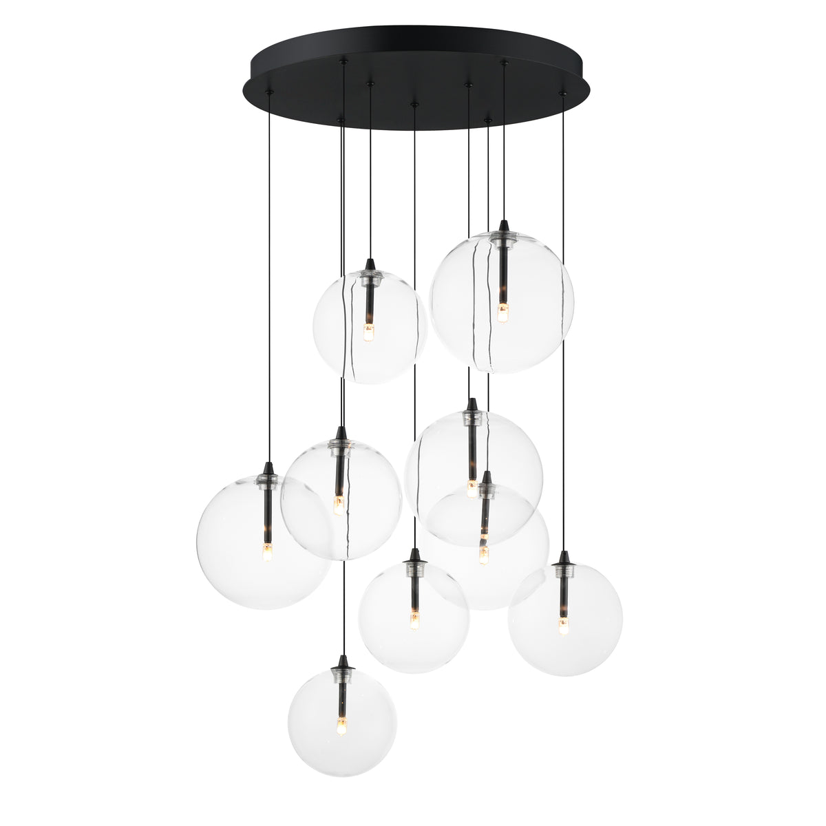 Global 9-Light LED Chandelier