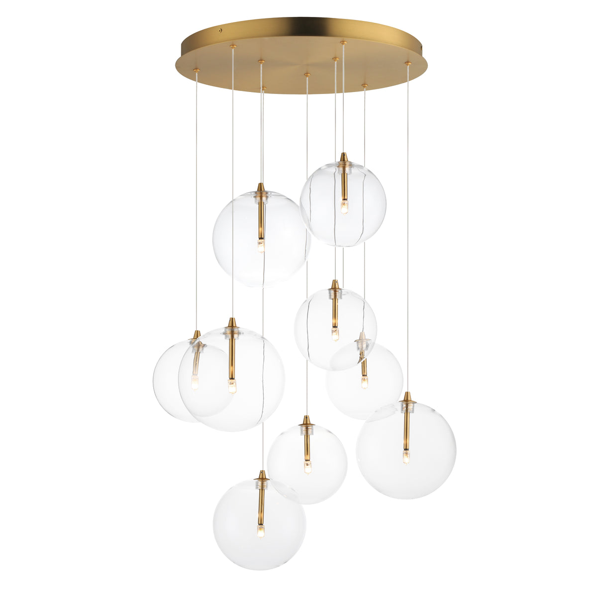 Global 9-Light LED Chandelier