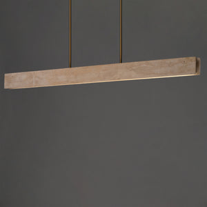Lintel 59" LED Linear Stone Pendant