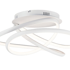 Twisted LED Flush Mount