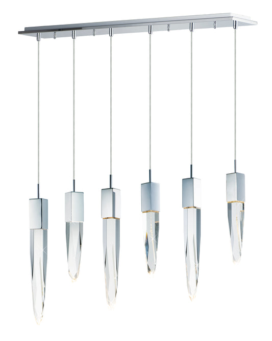 Quartz 6-Light LED Pendant