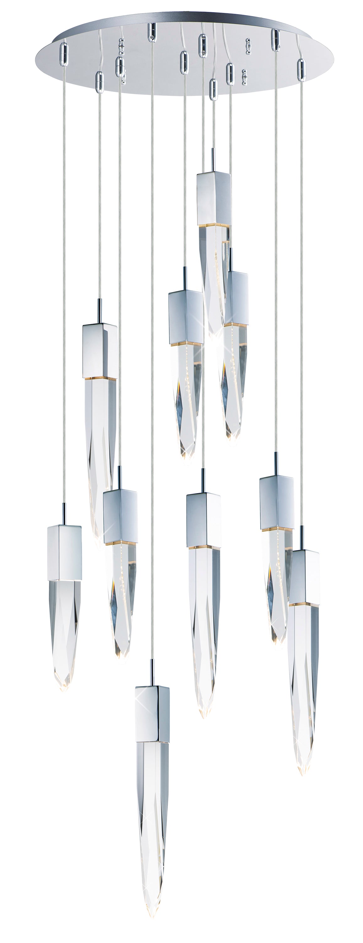 Quartz 10-Light LED Pendant