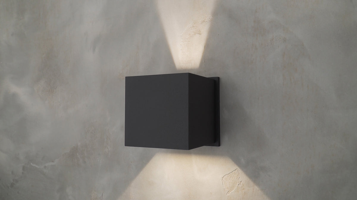 Alumilux: Cube LED Outdoor Wall Sconce