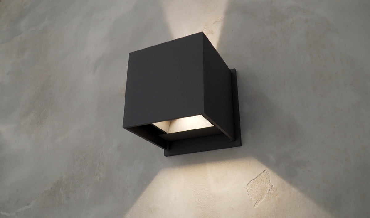 Alumilux: Cube LED Outdoor Wall Sconce