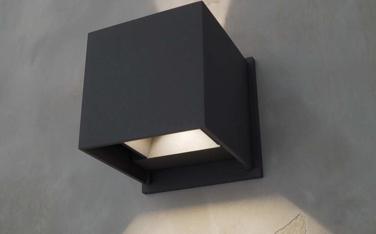 Alumilux: Cube LED Outdoor Wall Sconce