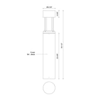 Novato Exterior Bollard