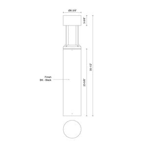 Novato Exterior Bollard