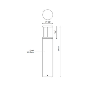 Alden Exterior Bollard