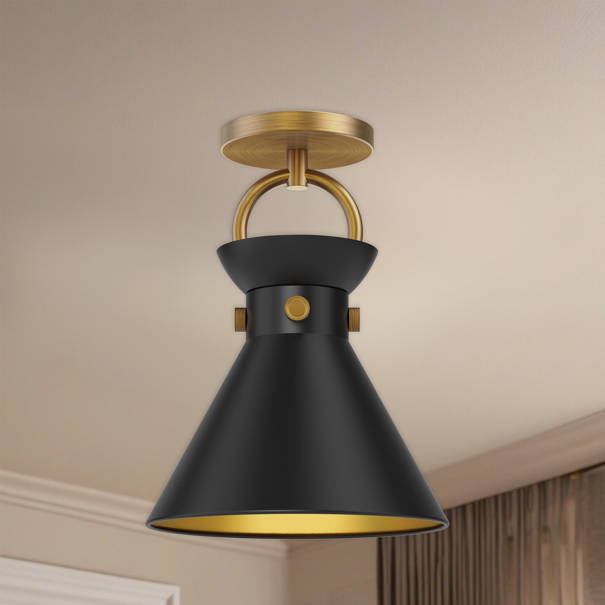 Emerson 9-in Flush Mount