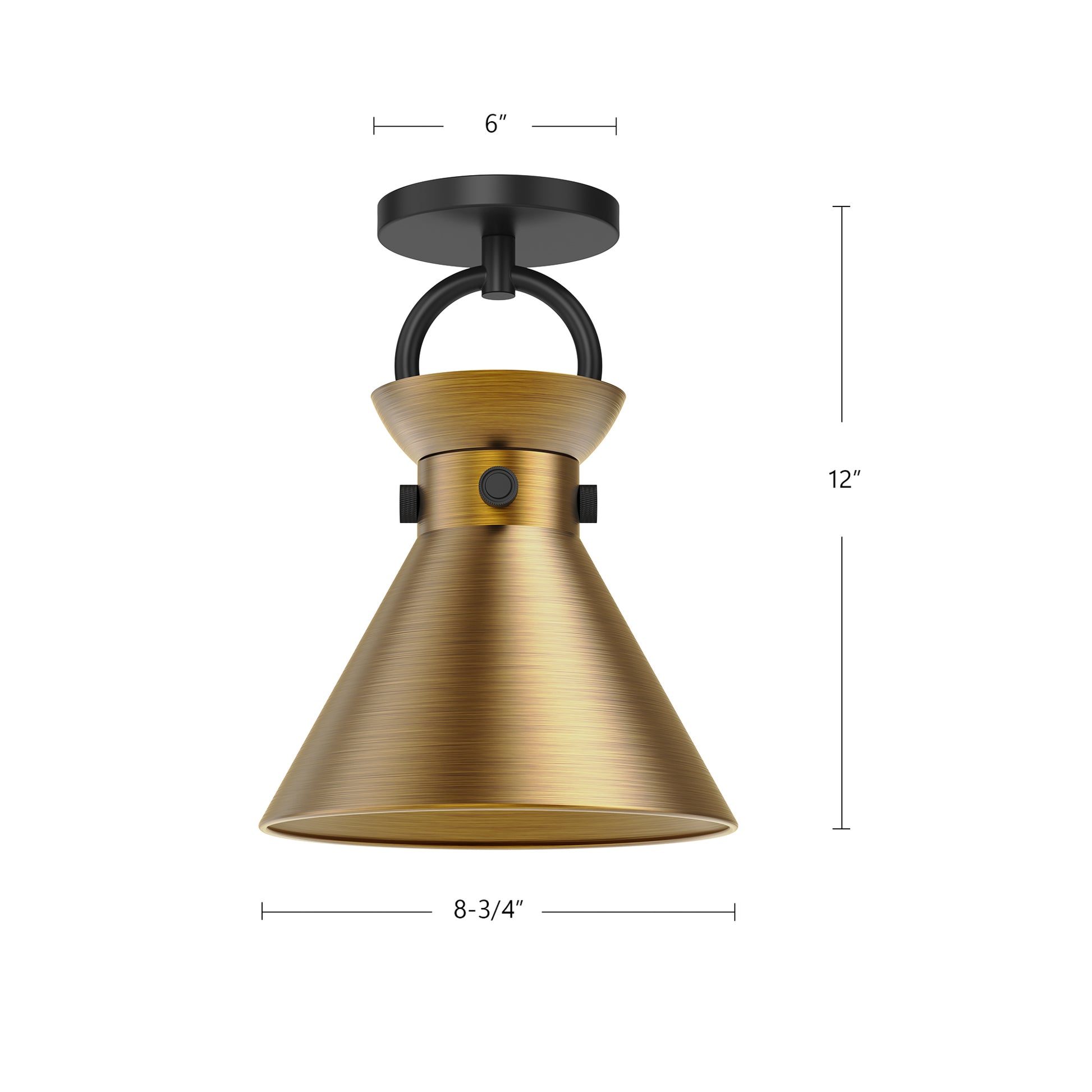 Emerson 9-in Flush Mount