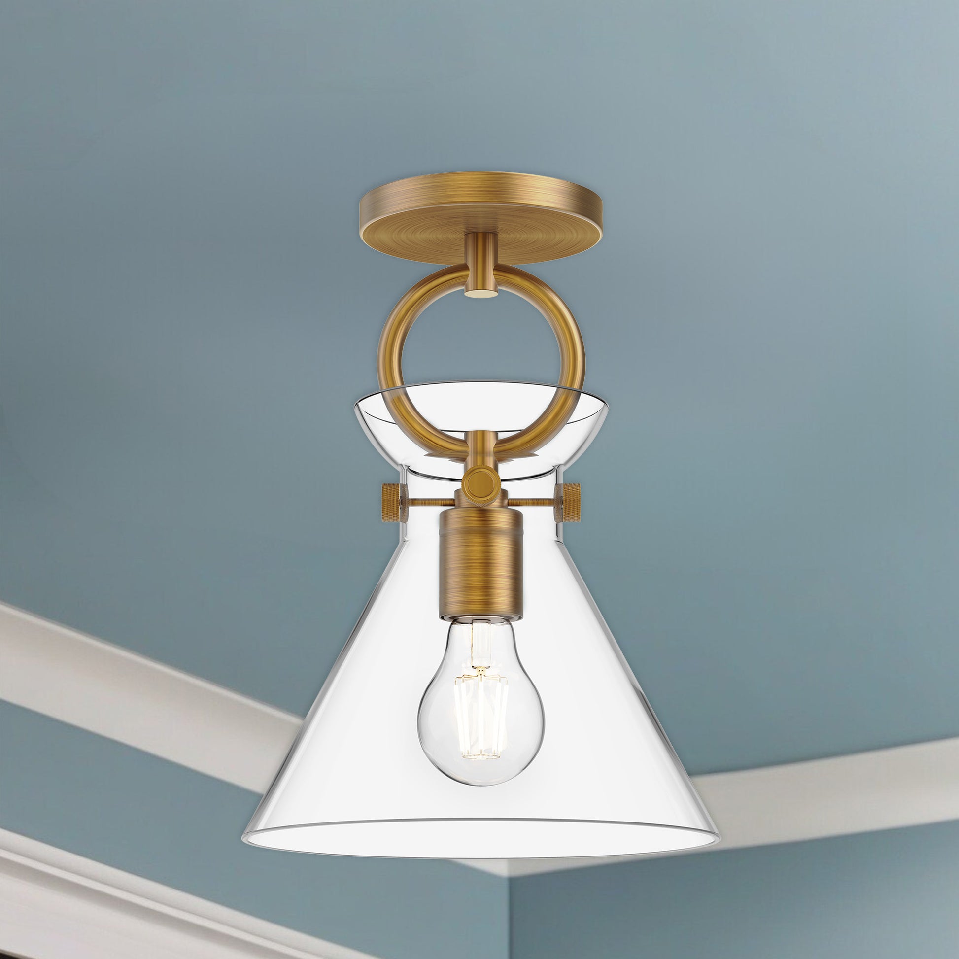 Emerson 9-in Flush Mount