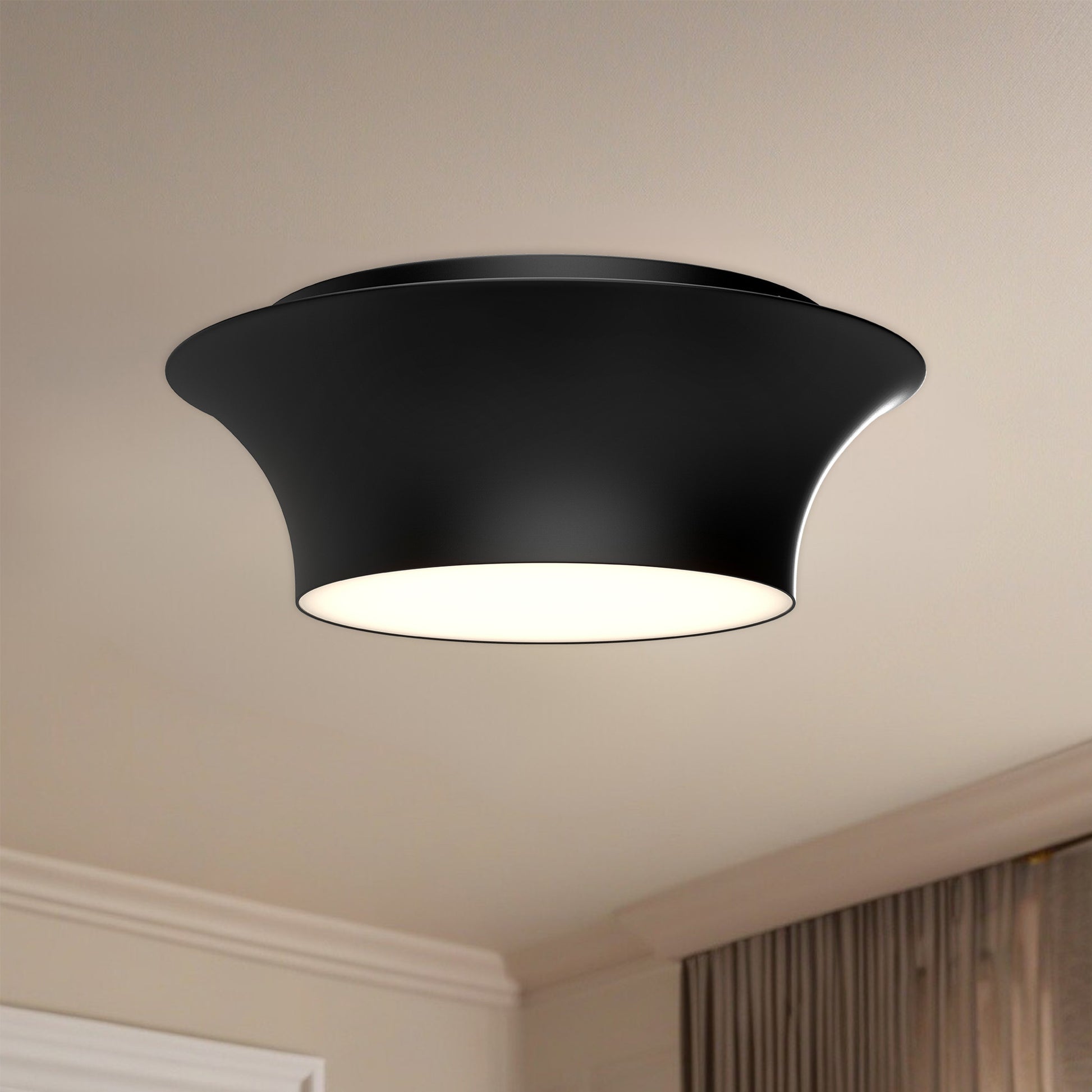 Emiko 12-in Flush Mount