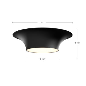 Emiko 16-in Flush Mount
