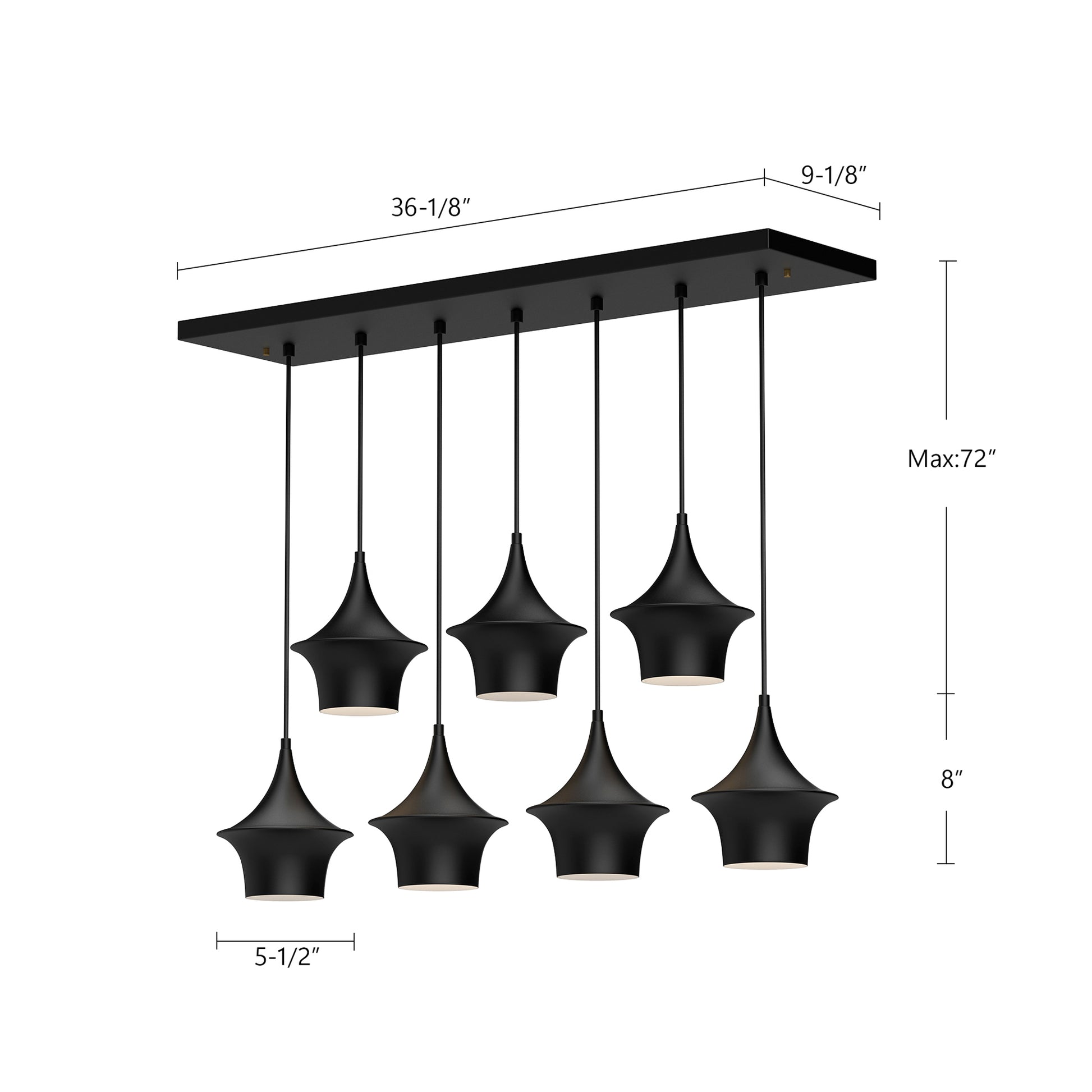 Emiko 36-in Linear Pendant