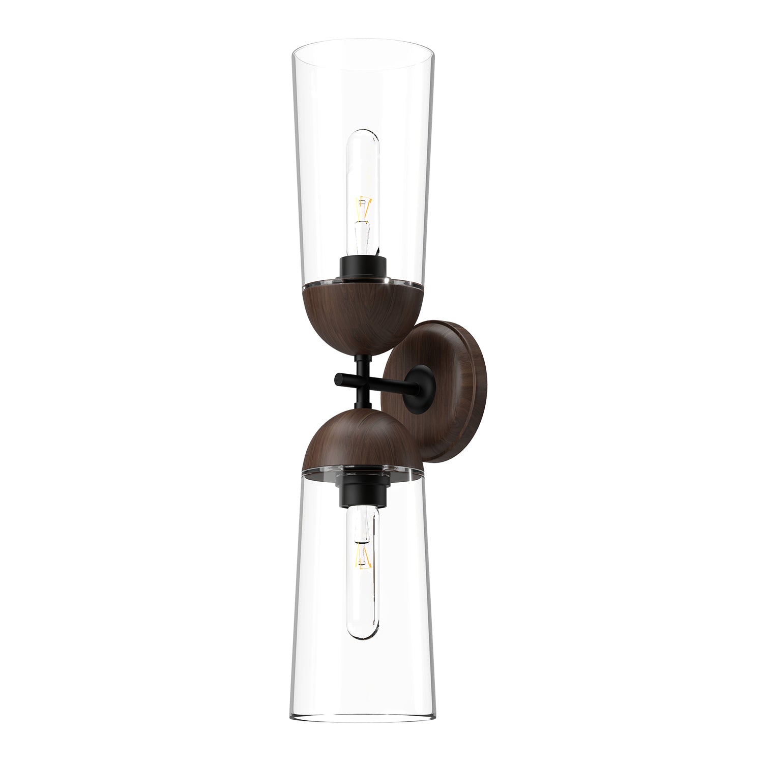 Emil 5-in White/White Oak 2 Lights Wall/Vanity