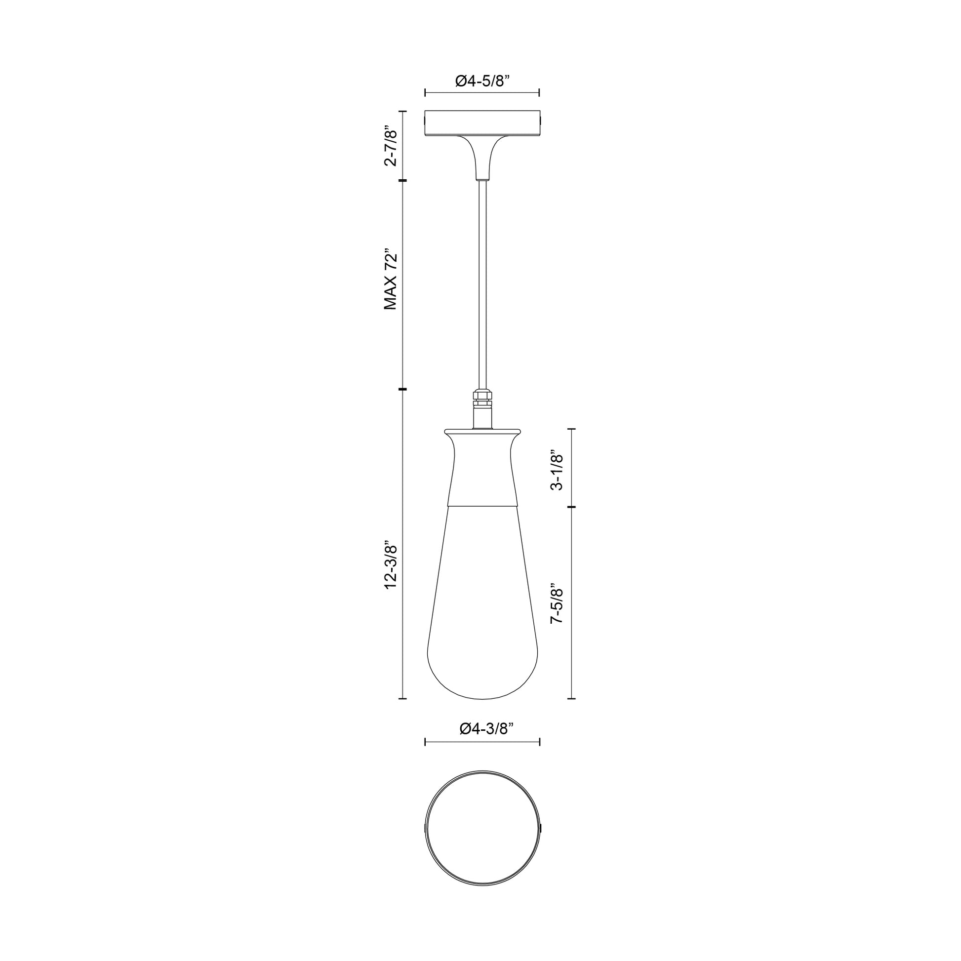 Marcel 4-in Clear Bubble Glass/Textured Black 1 Light Exterior Pendant