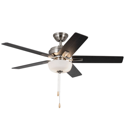 Erikson 52-in White FAN + LED KIT with Bulb Ceiling Fan