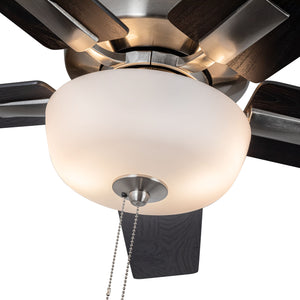 Erikson 52-in White FAN + LED KIT with Bulb Ceiling Fan