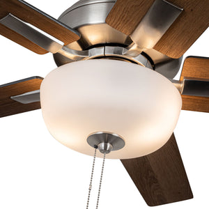 Erikson 52-in White FAN + LED KIT with Bulb Ceiling Fan