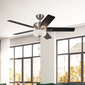 Erikson 52-in White FAN + LED KIT with Bulb Ceiling Fan