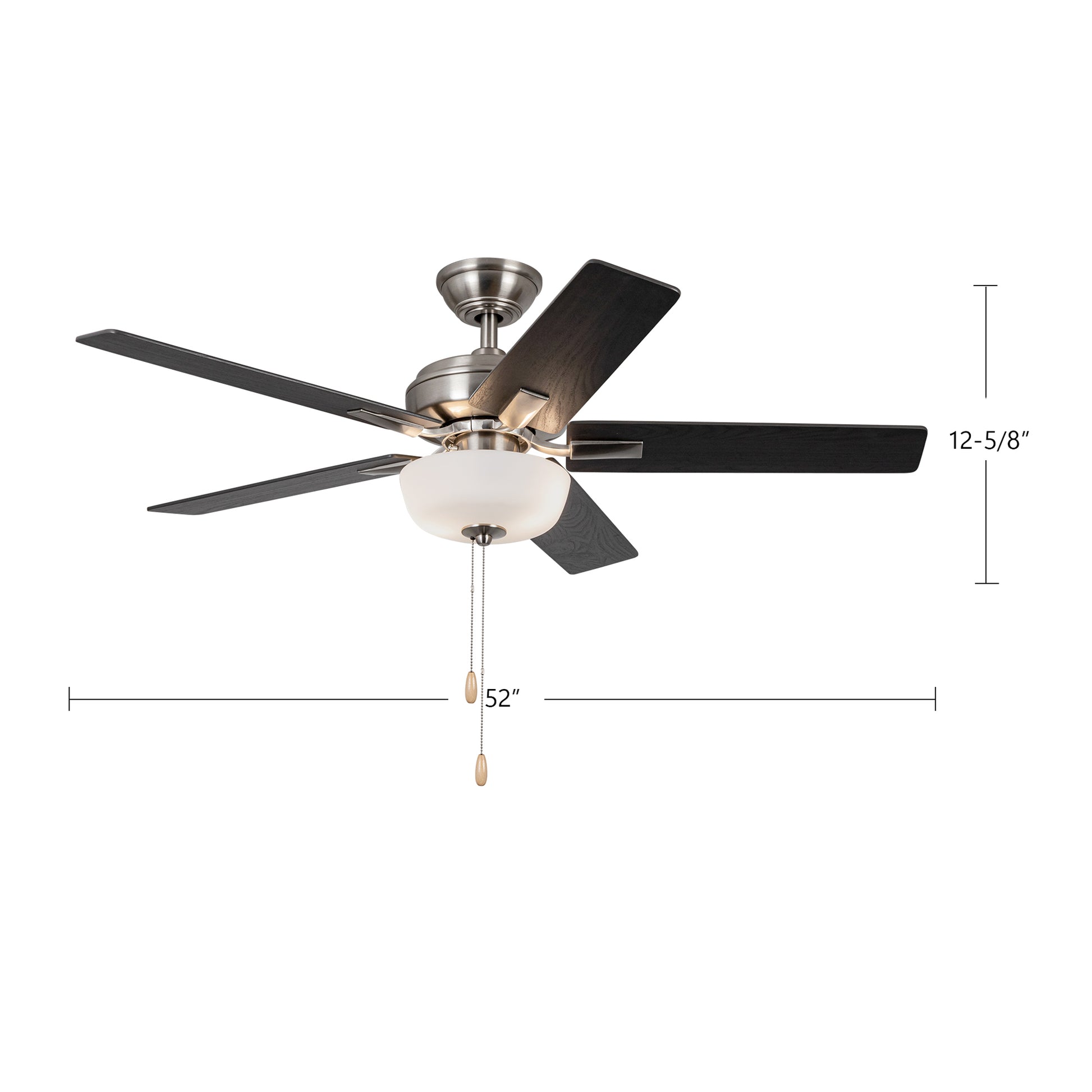 Erikson 52-in White FAN + LED KIT with Bulb Ceiling Fan