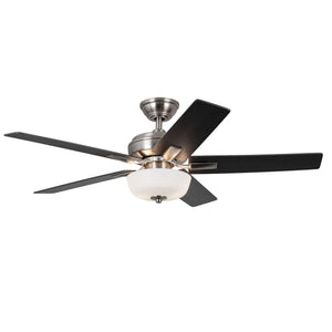 Erikson 52-in White FAN + LED KIT with Bulb Ceiling Fan