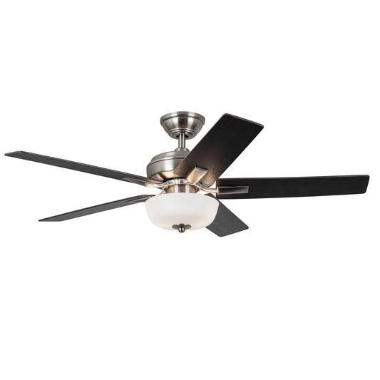Erikson 52-in White FAN + LED KIT with Bulb Ceiling Fan