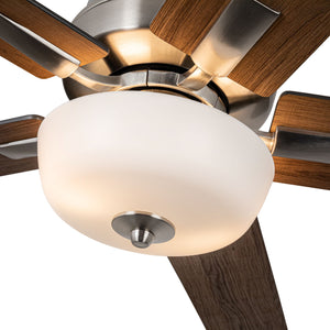 Erikson 52-in White FAN + LED KIT with Bulb Ceiling Fan