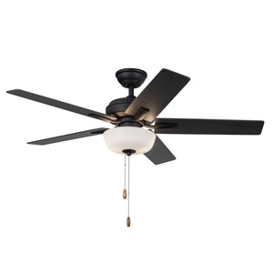 Erikson 52-in White FAN + LED KIT with Bulb Ceiling Fan