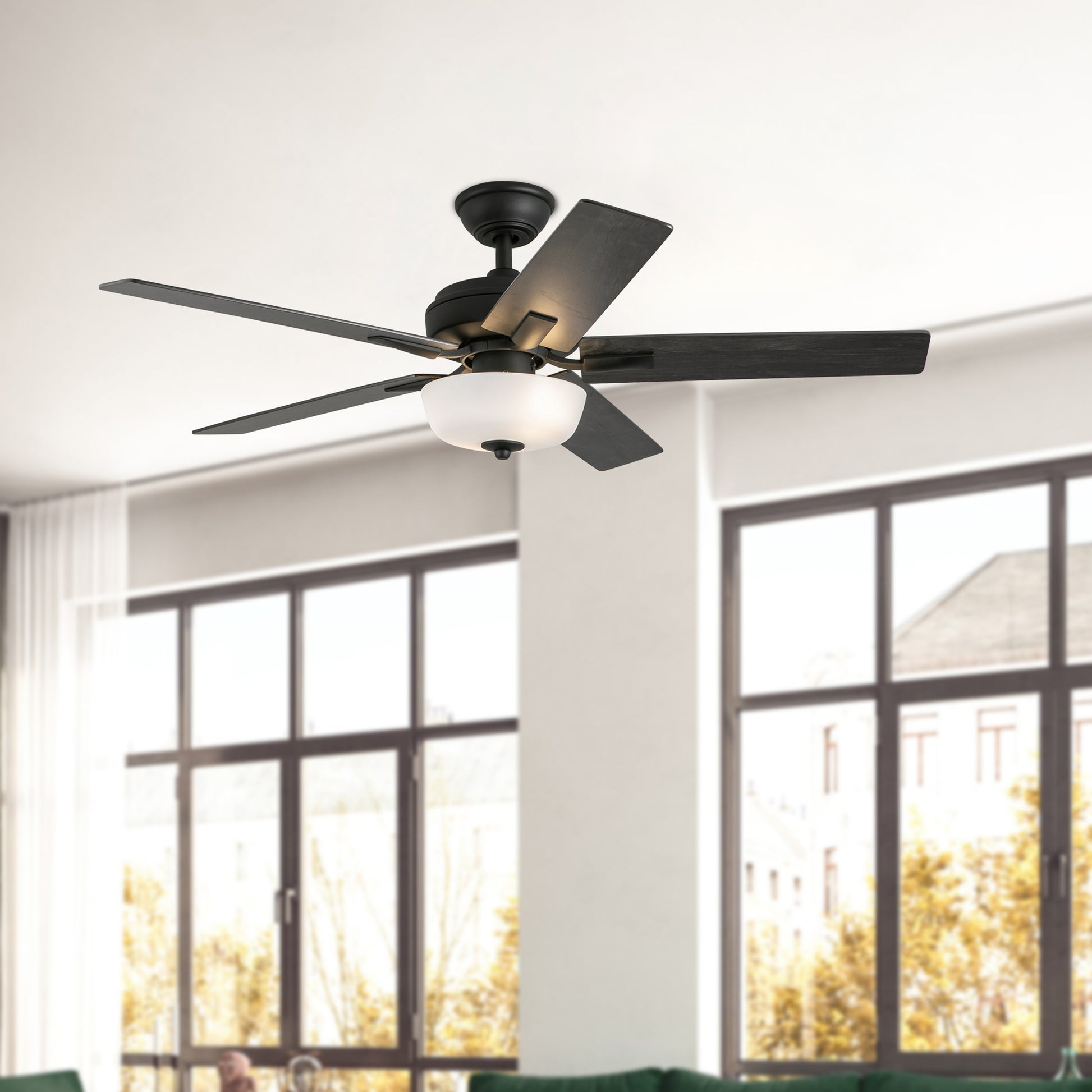 Erikson 52-in White FAN + LED KIT with Bulb Ceiling Fan