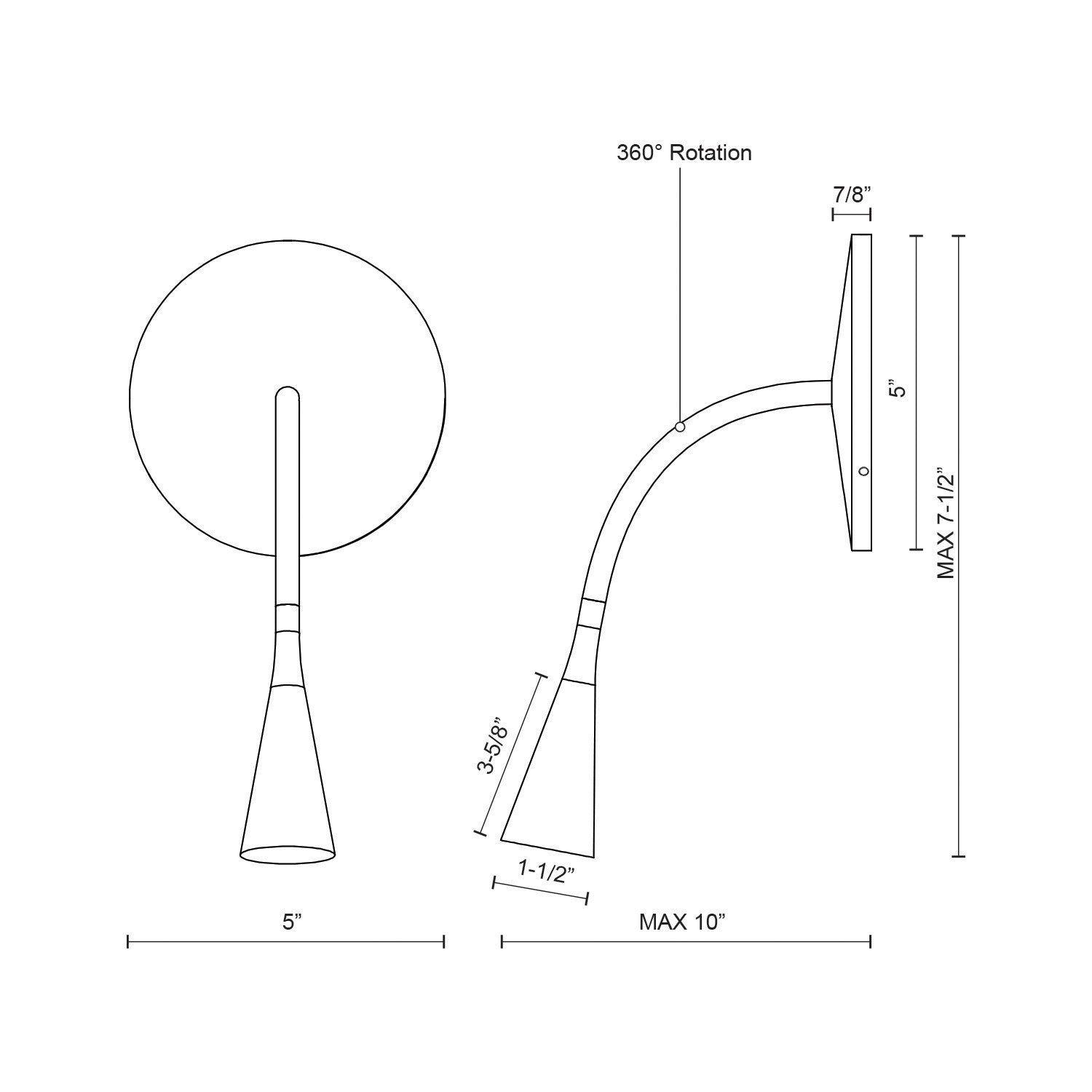 Eton 5-in Wall Sconce