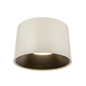 Etta 19-in Pearl White LED Flush Mount