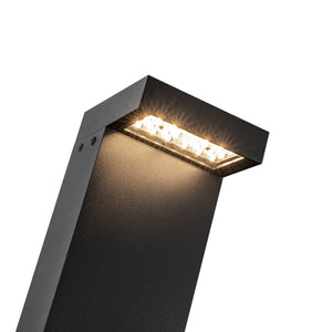 Evans 24-in Black LED Exterior Bollard