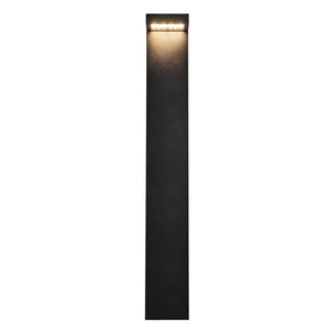 Evans 36-in Black LED Exterior Bollard