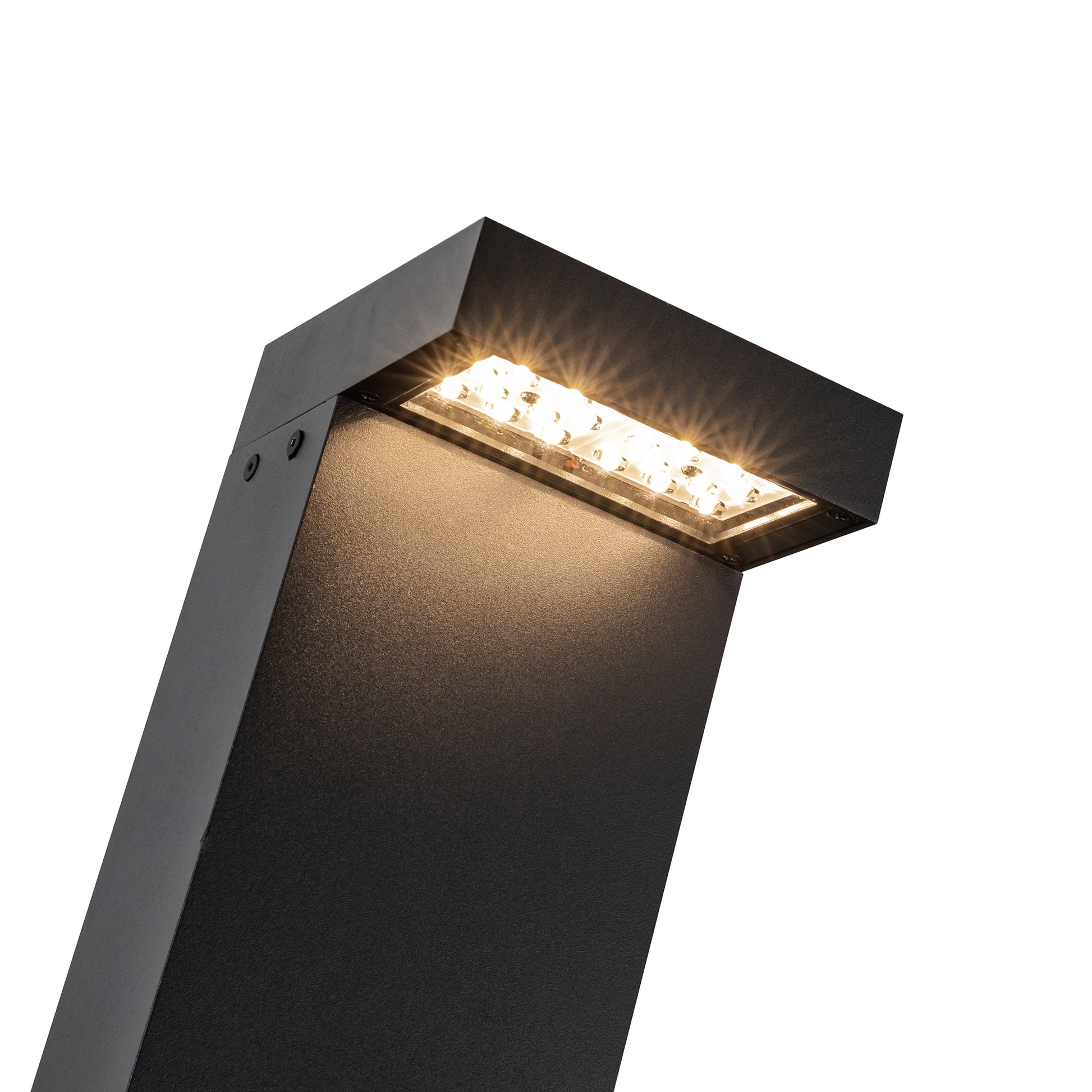 Evans 36-in Black LED Exterior Bollard