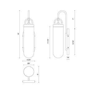 Lancaster Exterior Wall Sconce